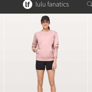 Lululemon Scuba Crew Light Pink